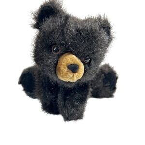 Folkmanis Hand Puppet Plush Baby Black Bear Stuffed Animal